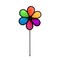 In the Breeze 10 Inch Neon Fusion Flower Spinner - Colorful Wind Spinner for your Yard and Garden